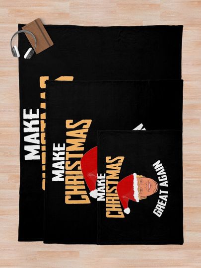 Make Christmas Great Again Throw Blanket
