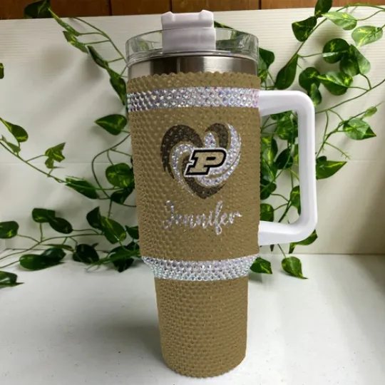 Purdue Boilermakers - 40oz Bling Tumbler