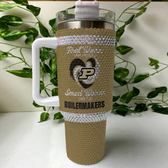 Purdue Boilermakers - 40oz Bling Tumbler