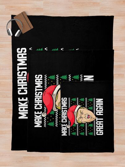 Make Christmas Great again Throw Blanket