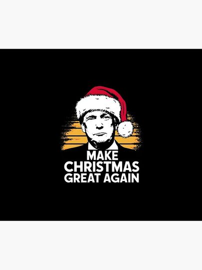 Make Christmas Great Again Donald Trump Throw Blanket