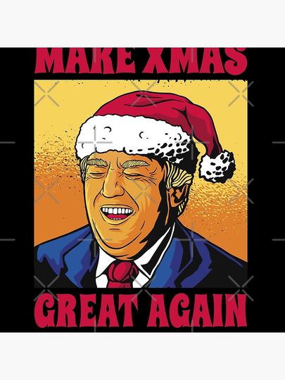 Trump Make Christmas Great Again Funny Christmas Pillow