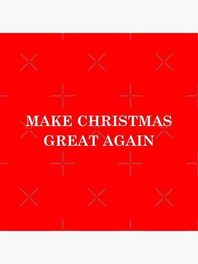 Make Christmas Great Again. Text Based Typography Design Pillow