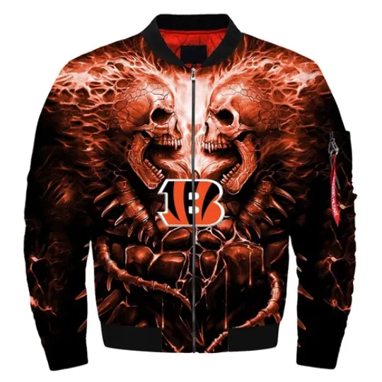 Cincinnati Bengals Men's Flight Bomber Jacket