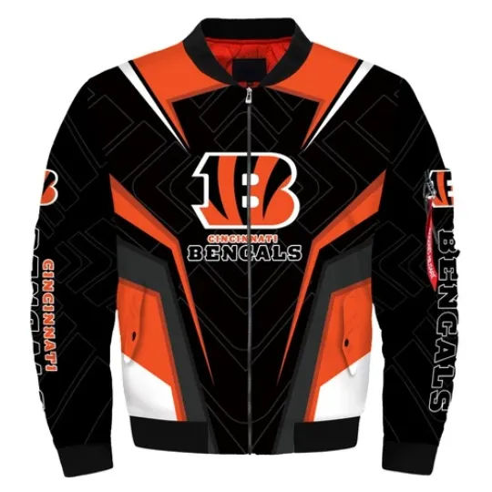Cincinnati Bengals Men's Flight Bomber Jacket