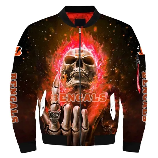 Cincinnati Bengals Men's Flight Bomber Jacket