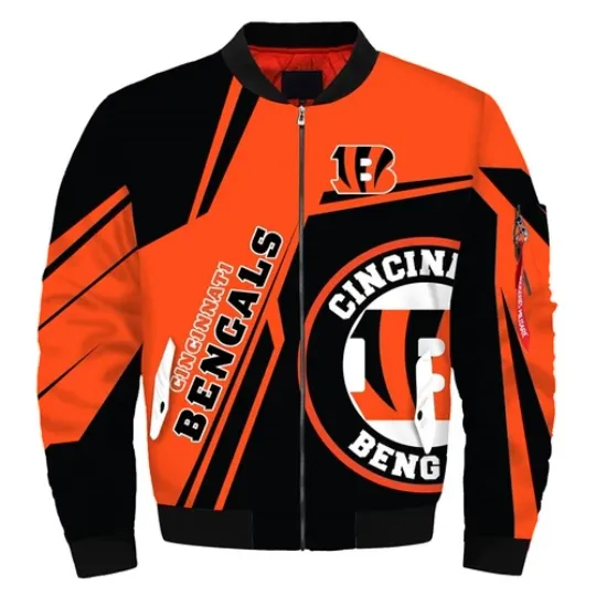Cincinnati Bengals Men's Flight Bomber Jacket