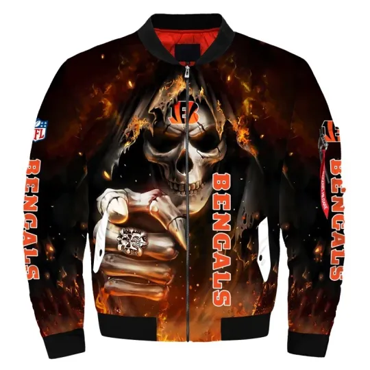 Cincinnati Bengals Men's Flight Bomber Jacket