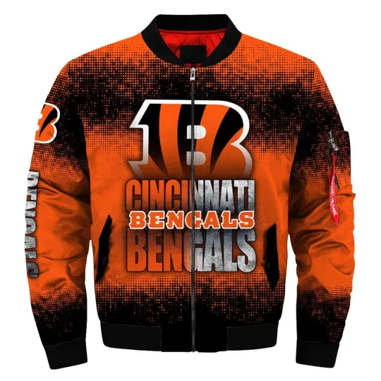 Cincinnati Bengals Men's Flight Bomber Jacket