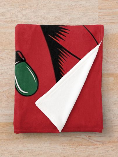 christmas light with trump Throw Blanket