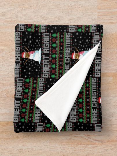 Make Christmas Great Again Throw Blanket