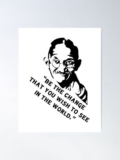 Gandhi Quote Poster
