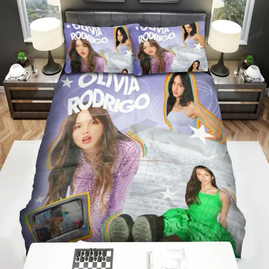 Olivia Rodrigo In Colourful Edit Bedding Sets