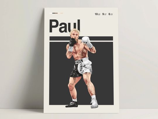 Jake Paul Poster | Boxing Poster