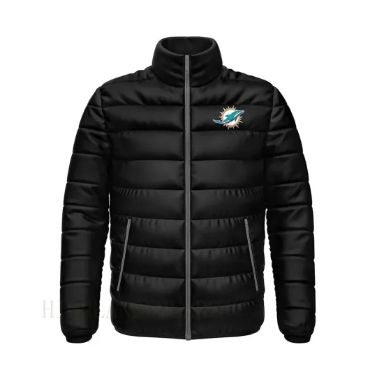 Men Miami Dolphins Puffer Jacket
