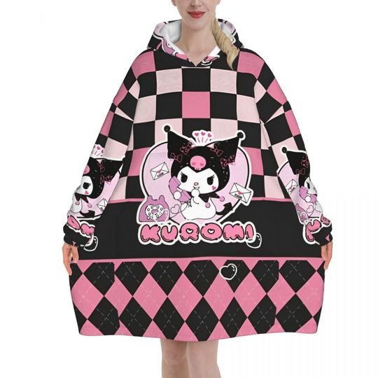 Funny Kuromi Blanket Hoodie