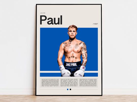 Jake Paul Poster | Boxing Poster