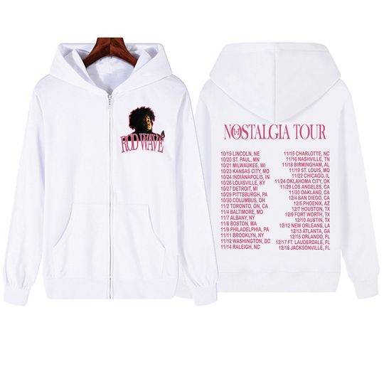 Rod Wave Tour Nostalgia Zipper Hoodie