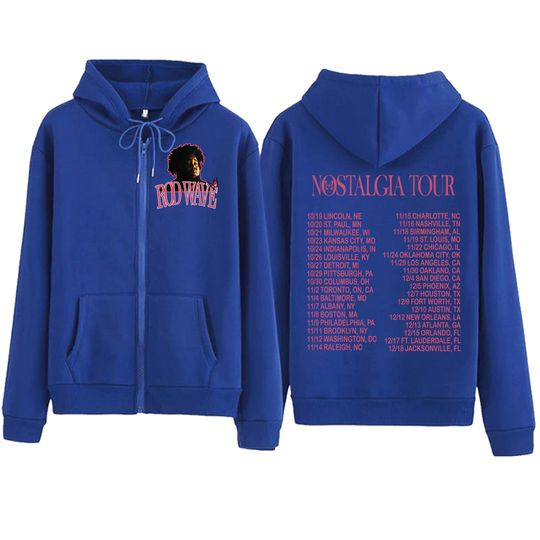 Rod Wave Tour Nostalgia Zipper Hoodie