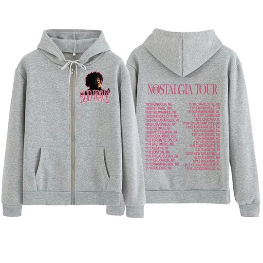 Rod Wave Tour Nostalgia Zipper Hoodie