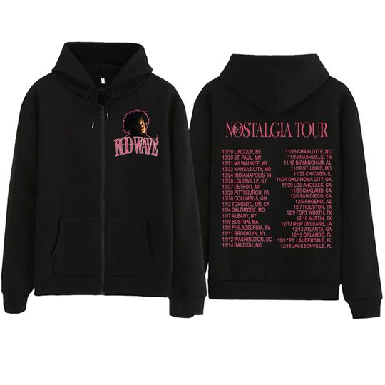 Rod Wave Tour Nostalgia Zipper Hoodie