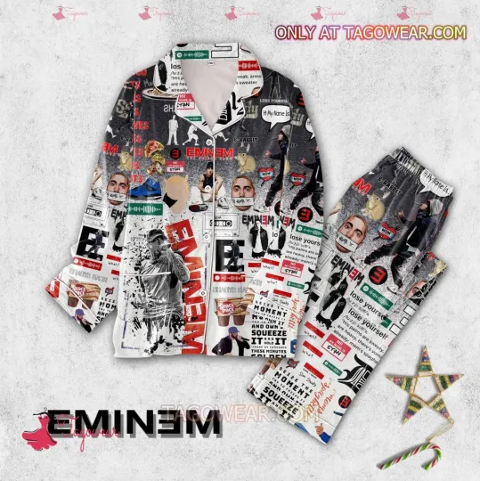 Eminem The Eminem Show Button Pajamas Set