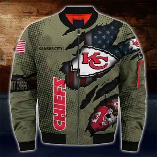 Kansas City Chiefs Men's Flight Bomber Jacket