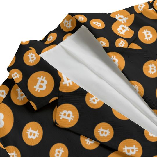 Women's Leisure Blazer, Money, Bitcoins, Crypto, Cryptocurrencies, Crypto blazer, Crypto Gift, Cryptocurrency Lover, blockchain, gift