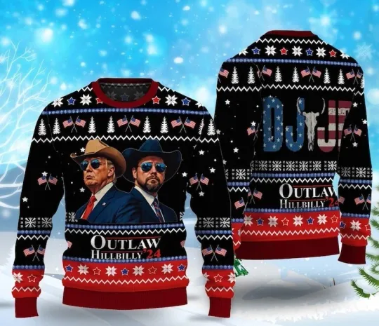 Trump Christmas Ugly Sweater, Funny Trump President Christmas Sweater