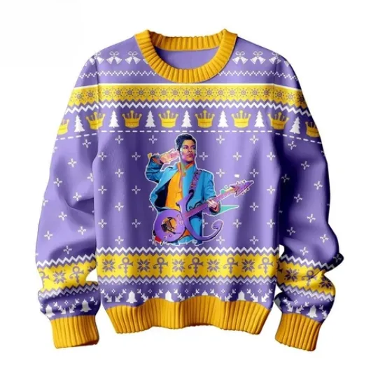 Prince Purple Limited Christmas Ugly Sweater