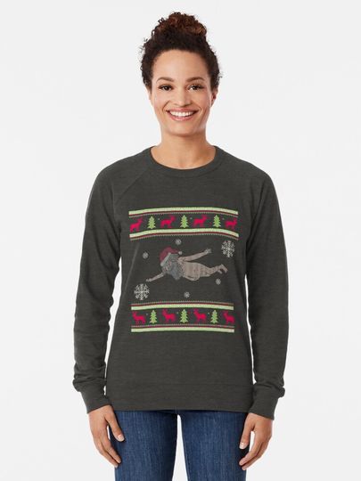 Giant Naked Santa Lightweight Sweatshirt