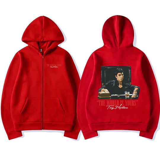 Classic Movie Scarface Zipper Hoodies