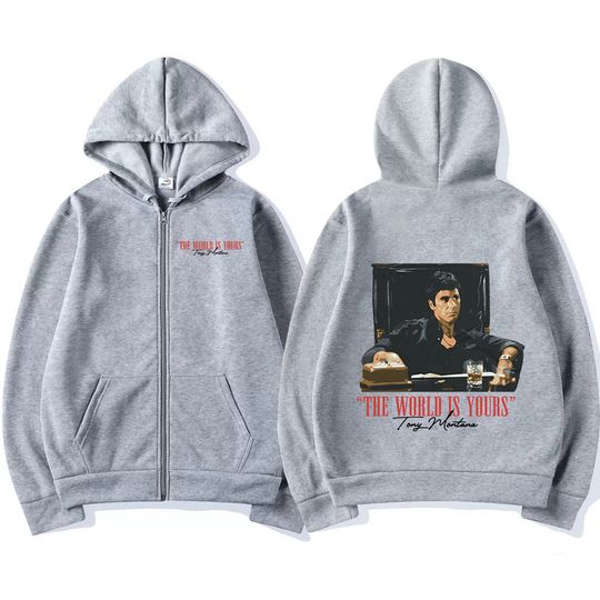 Classic Movie Scarface Zipper Hoodies