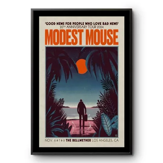 Modest Mouse The Bellwether Los Angeles, Ca Nov 6-8 2024 Tour Poster