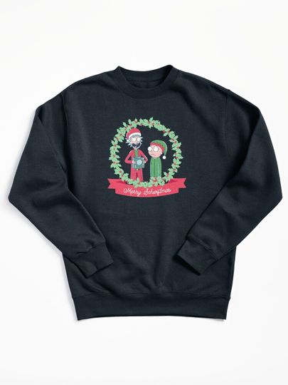 Merry Schwiftmas (Rick & Rickandmorty) Pullover Sweatshirt