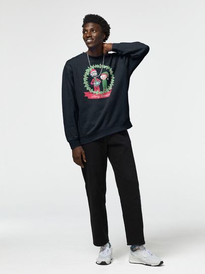 Merry Schwiftmas (Rick & Rickandmorty) Pullover Sweatshirt