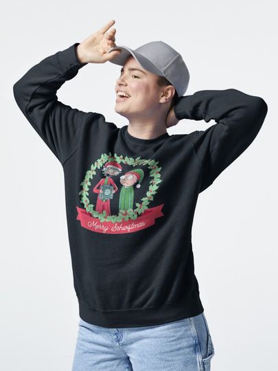 Merry Schwiftmas (Rick & Rickandmorty) Pullover Sweatshirt