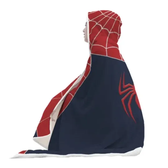 Amazing Spiderman Marvel Hooded Blanket