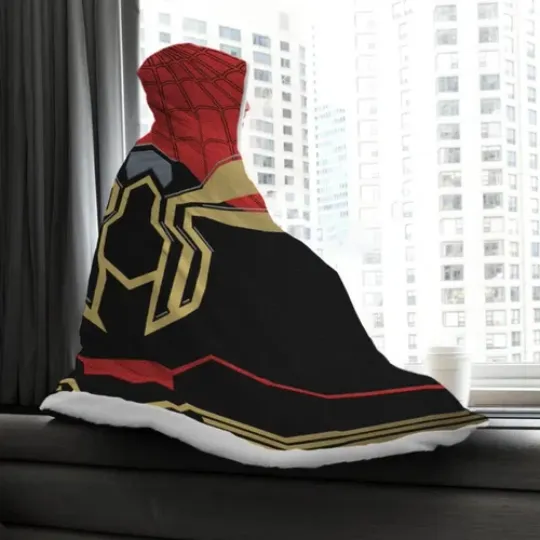 Hybrid Suit Spiderman Marvel Hooded Blanket