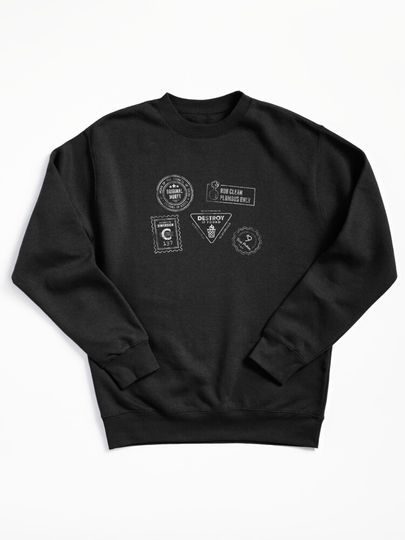 Genuine Rickandmorty [White Ink]   Pullover Sweatshirt