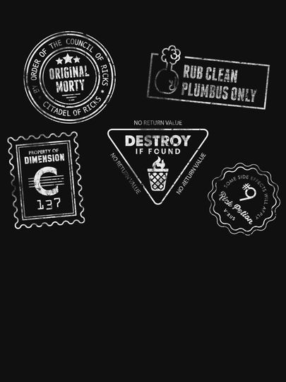 Genuine Rickandmorty [White Ink]   Pullover Sweatshirt