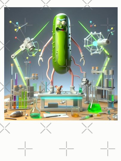 RICK AND Rickandmorty themed drawing Pullover Sweatshirt