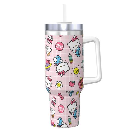 Christmas Hello Kitty Tumblers 40 oz With Handle | Christmas Gift
