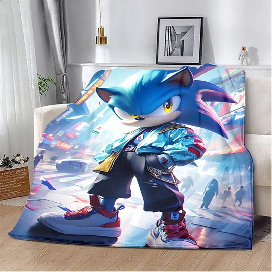 Hot Game The Hedgehogs Printed Blanket Picnic Blankets Warm Blanket