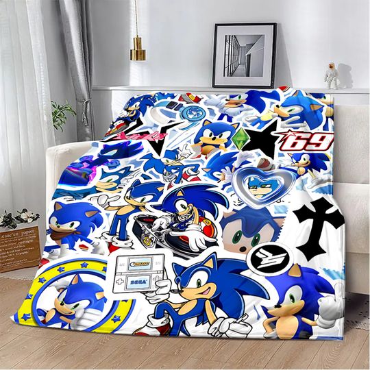 Hot Game The Hedgehogs Printed Blanket Picnic Blankets Warm Blanket