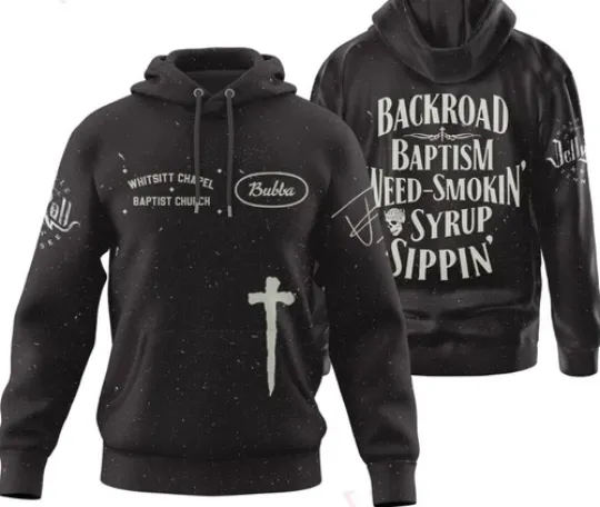 Jelly Roll Backroad Baptism Tour Hoodie 3D