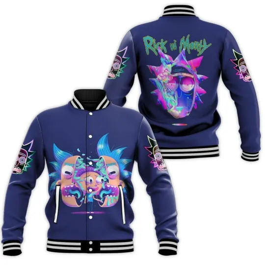 Rick And Rickandmorty Baseball Jacket