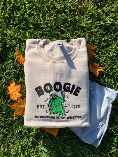 Oogie Boogie Embroidered Halloween Sweater