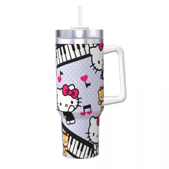 Hello Kitty  Tumblers 40 oz With Handle | Christmas Gift