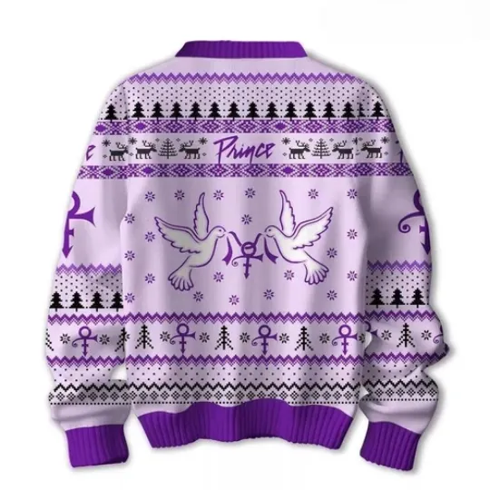 Prince Purple Ugly Christmas Sweater